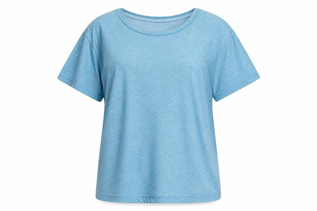 Womens UK Size M Rhino Blue Gym & TrainingRunning & Jogging T-Shirt