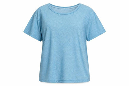 Womens UK Size M Rhino Blue Gym & TrainingRunning & Jogging T-Shirt