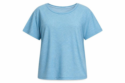 Womens UK Size M Rhino Blue Gym & TrainingRunning & Jogging T-Shirt