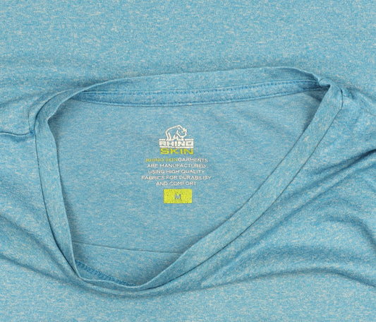 Womens UK Size M Rhino Blue Gym & TrainingRunning & Jogging T-Shirt