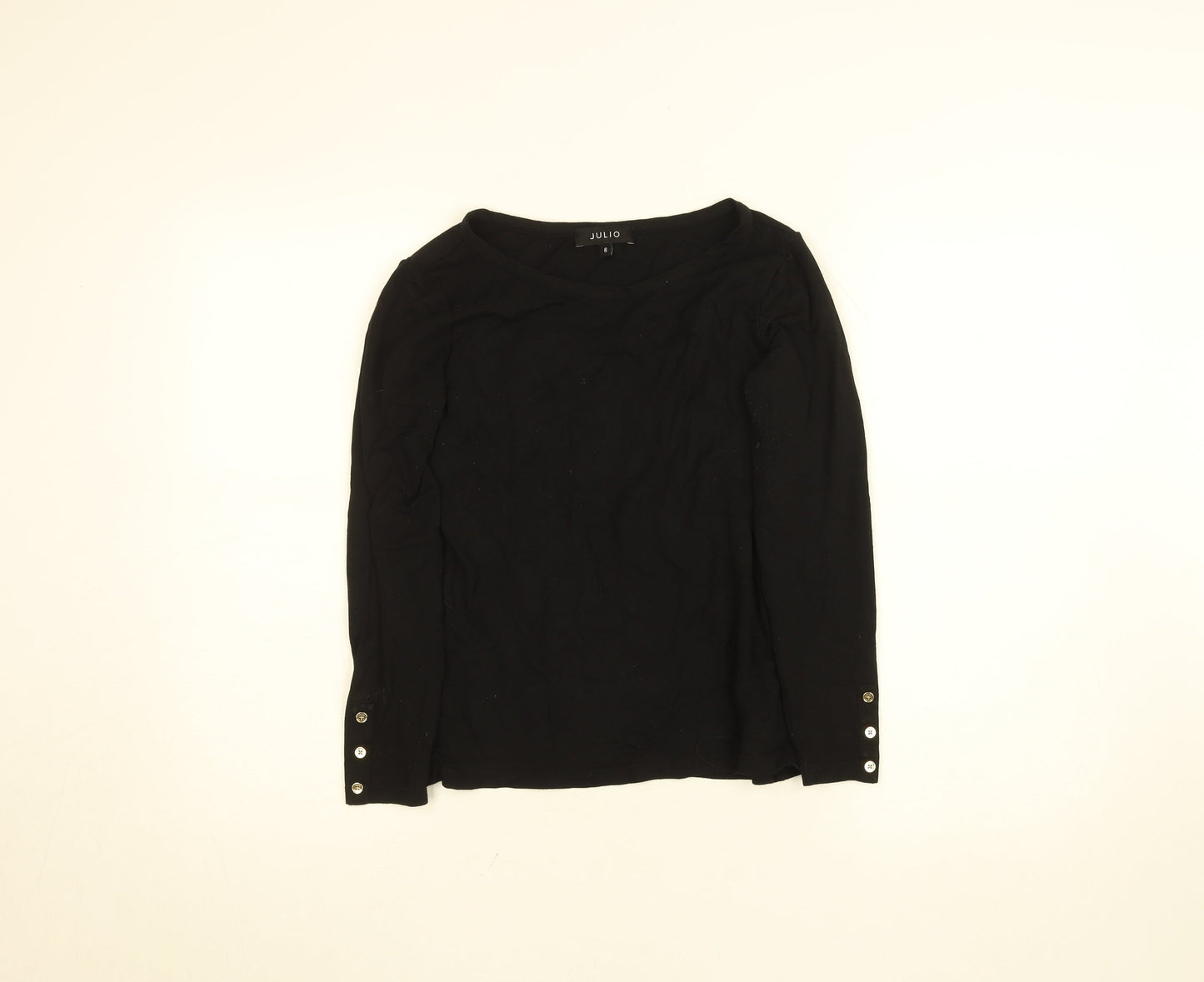 Womens UK Size 6 Julio Black Basic Blouse