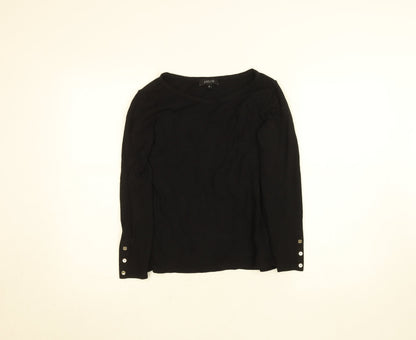 Womens UK Size 6 Julio Black Basic Blouse