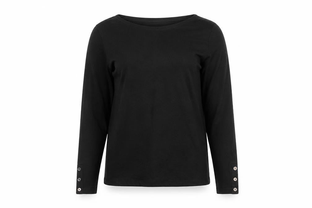 Womens UK Size 6 Julio Black Basic Blouse