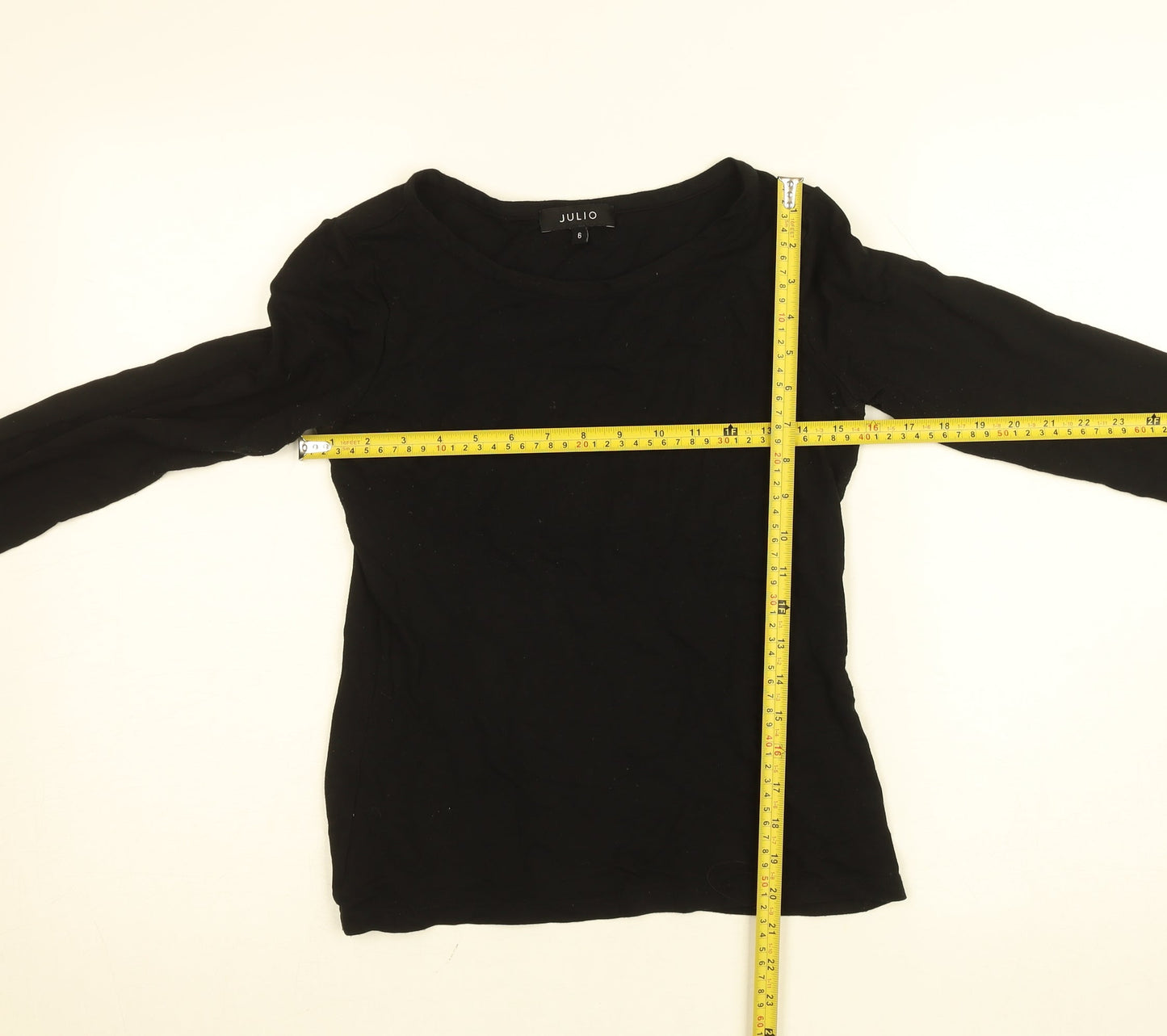 Womens UK Size 6 Julio Black Basic Blouse