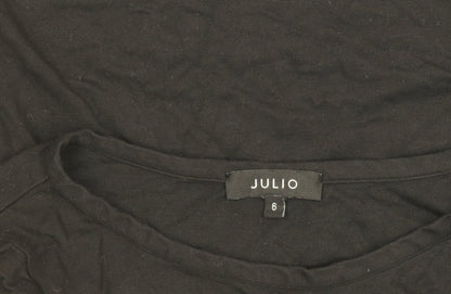 Womens UK Size 6 Julio Black Basic Blouse