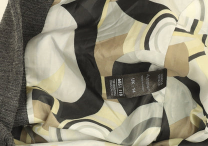 Marks and Spencer Women Grey Wool Blend Short Blazer UK 14