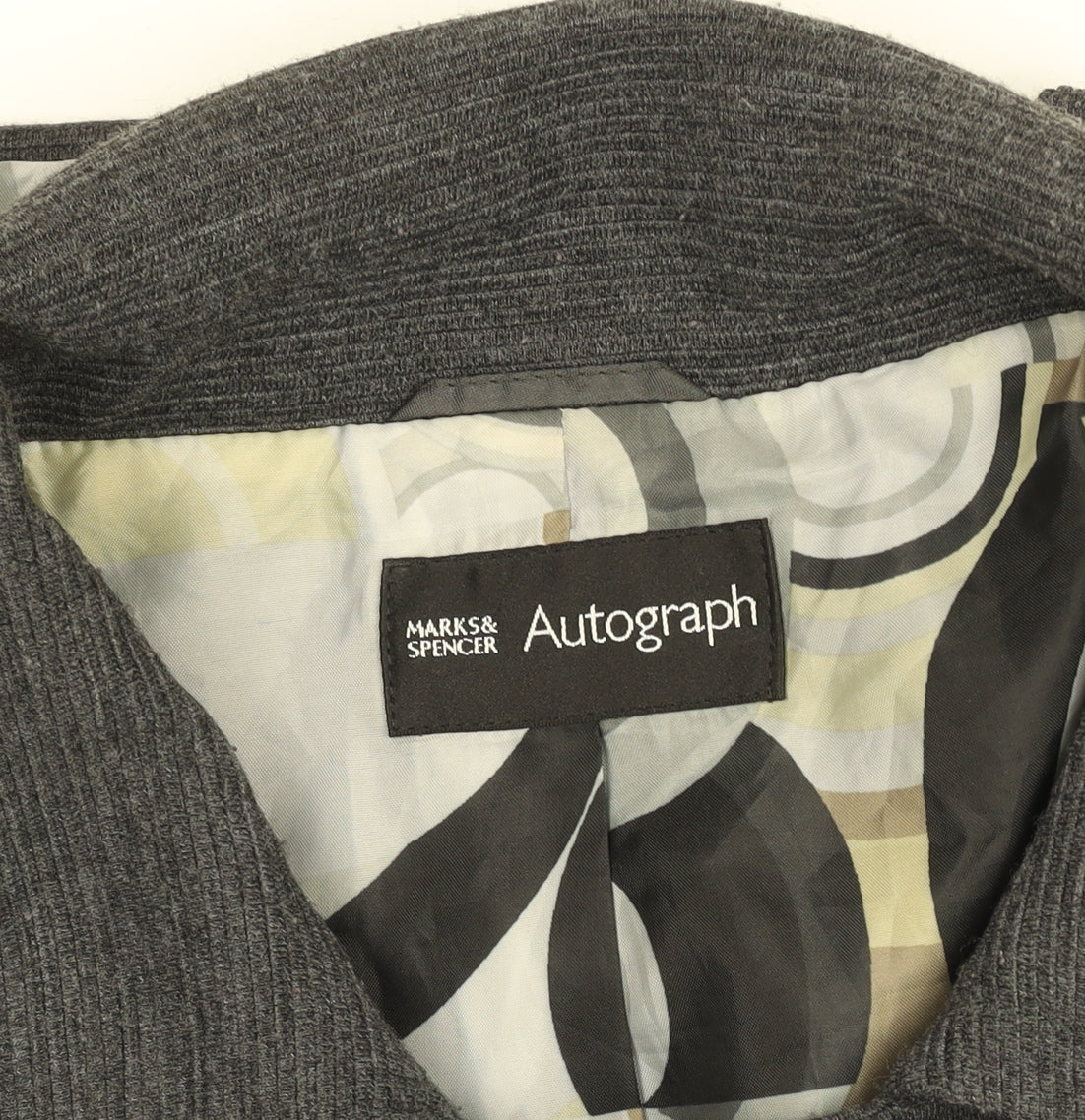 Marks and Spencer Women Grey Wool Blend Short Blazer UK 14