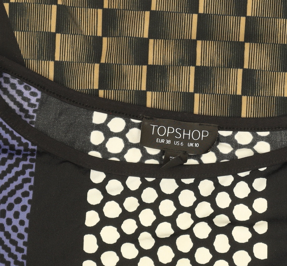 Womens UK Size 10 Topshop Bodycon Dress