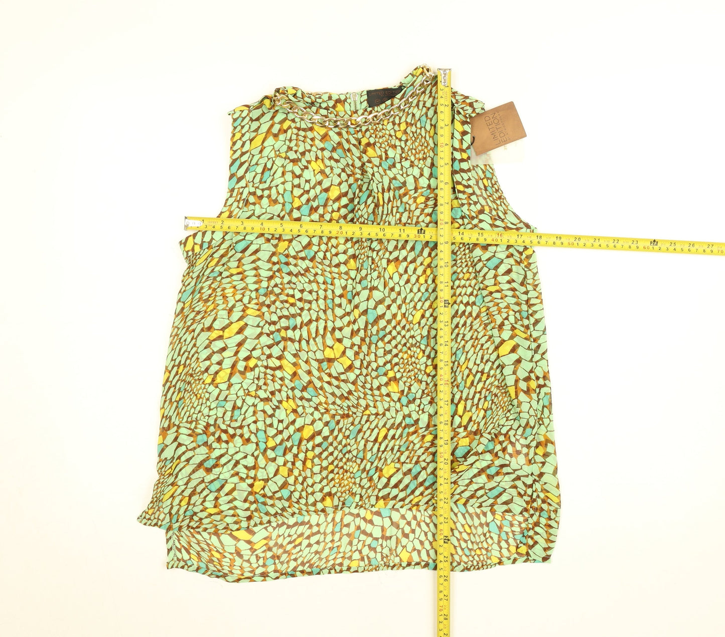 Womens UK Size 10 Atmosphere Green Camisole Blouse