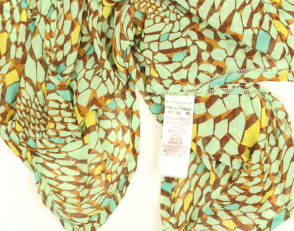 Womens UK Size 10 Atmosphere Green Camisole Blouse