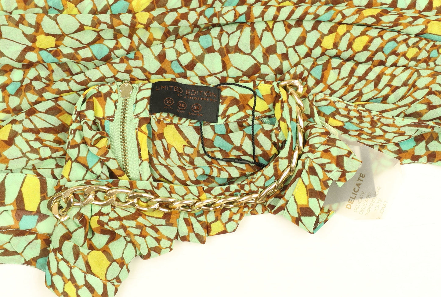 Womens UK Size 10 Atmosphere Green Camisole Blouse