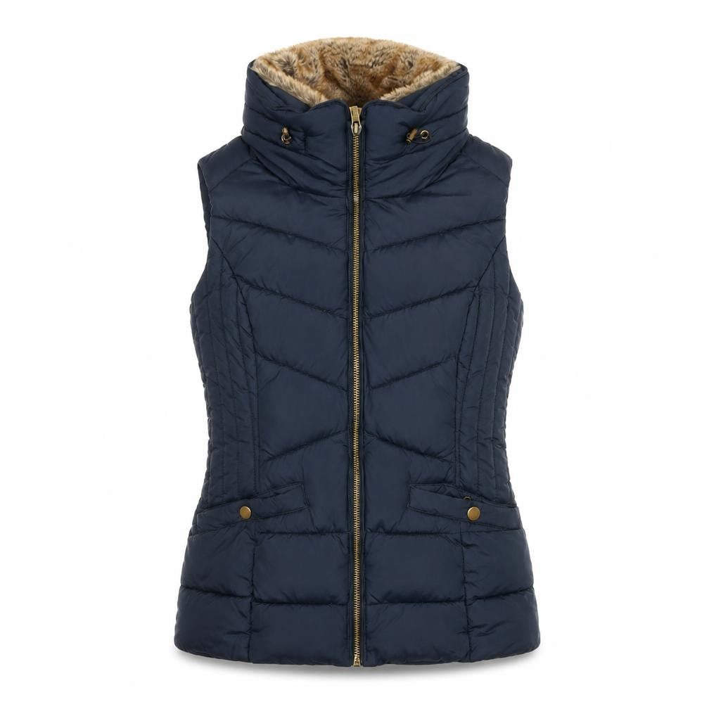 Womens UK Size 8 Nutmeg Blue Puffer Jacket
