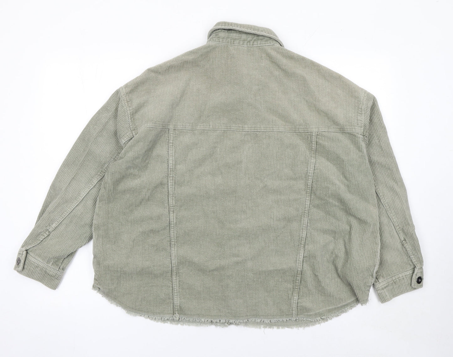Womens UK Size L Zara Green Basic Jacket