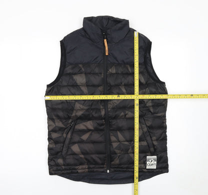 Mens UK Size S CLWR Colour Wear Black Bodywarmer