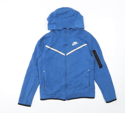 Boys UK Size L Nike Blue Full Zip Hoodie