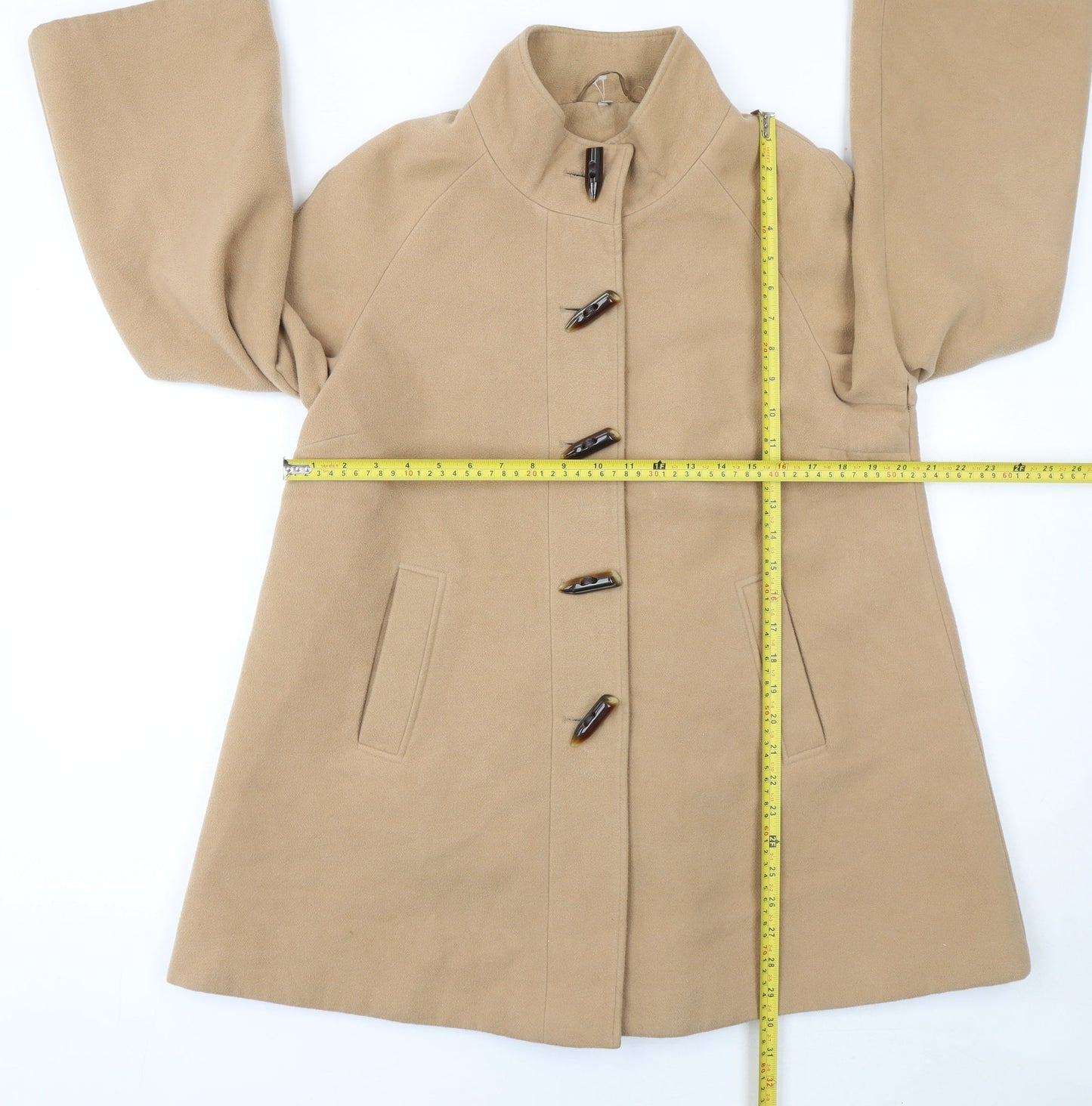 Womens UK Size 12 Isle Beige Overcoat
