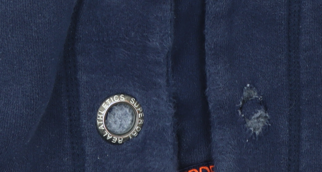 Womens UK Size M Superdry Blue Pullover Hoodie