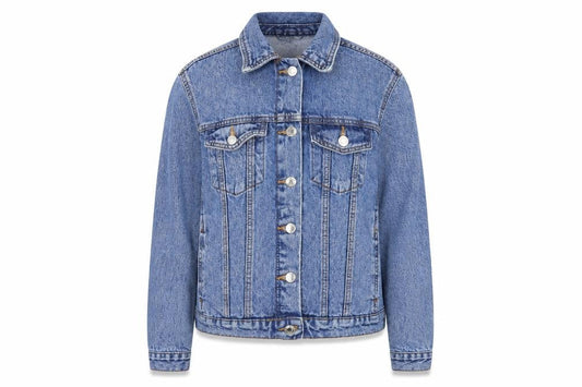 Womens UK Size 10 Denim Co Blue Basic Jacket