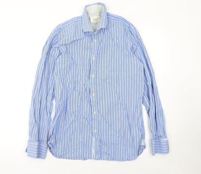 Mens UK Collar Size 16 Ted Baker Smart Blue  Dress Shirt