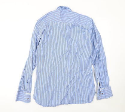 Mens UK Collar Size 16 Ted Baker Smart Blue  Dress Shirt