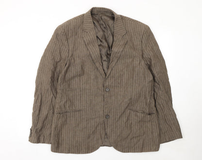 Mens UK Size 56 BRICE Regular Brown Suit Jacket