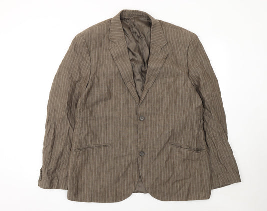 Mens UK Size 56 BRICE Regular Brown Suit Jacket