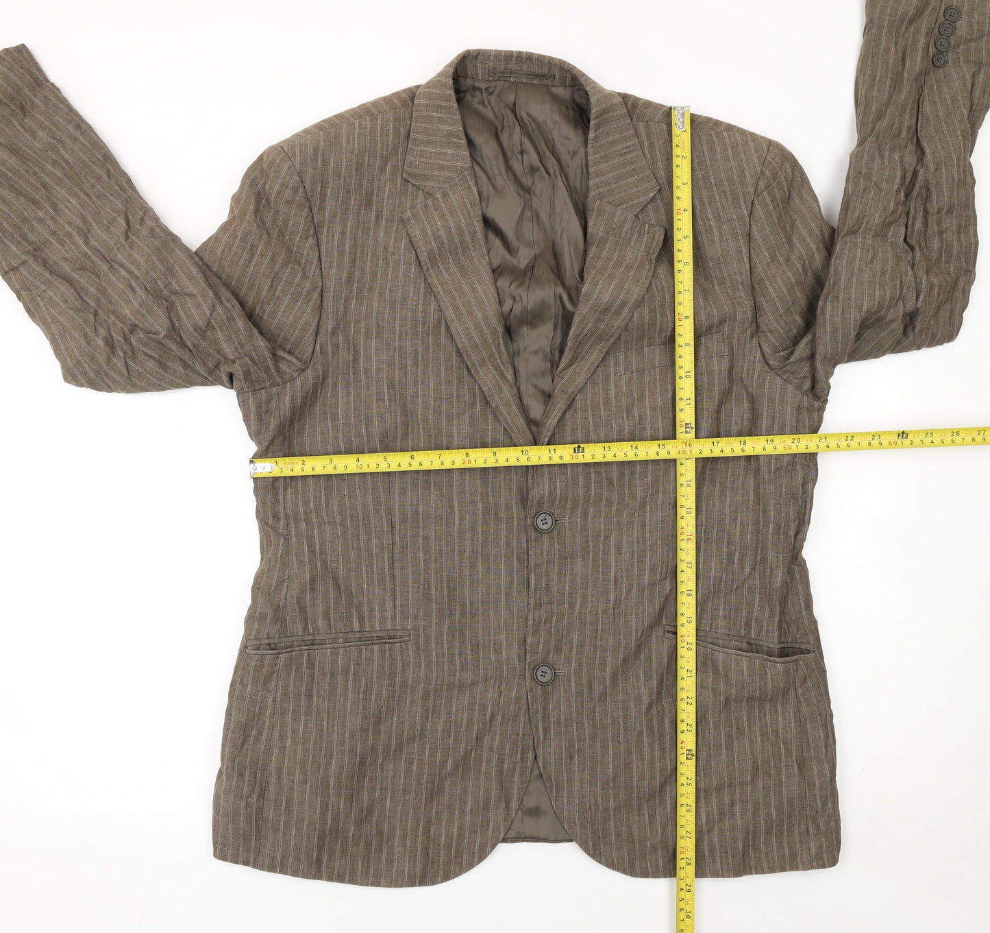 Mens UK Size 56 BRICE Regular Brown Suit Jacket