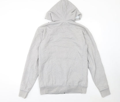 Mens UK Size S Billabong Grey Full Zip Hoodie
