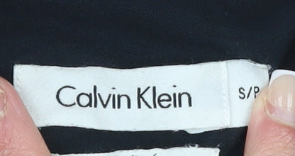 Calvin Klein Men's Black Slim Fit Long Sleeve Button-Up Shirt Size S