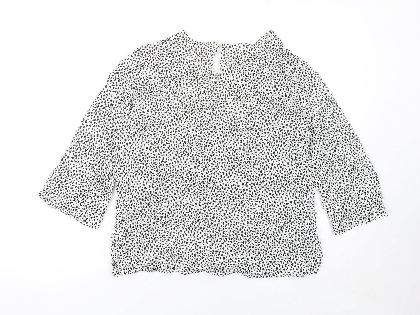 Womens UK Size 10 Riani White Wrap Blouse