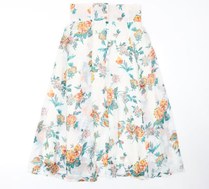 Womens UK Size L Matsuda A-Line Chiffon Skirt