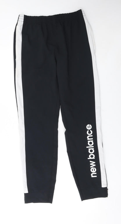 Mens UK Size S New Balance Regular Fit Jogger Black Trousers