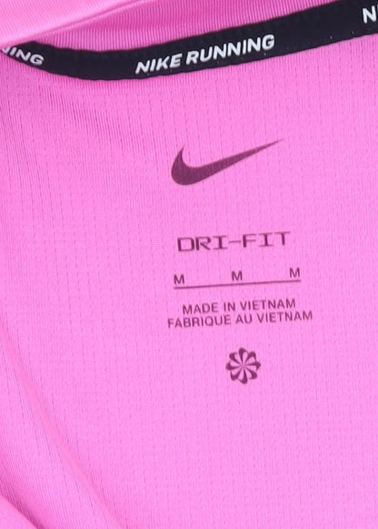 Nike Women Pink Dri-FIT 1/2 Zip Running Sweatshirt Size M