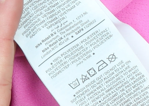 Nike Women Pink Dri-FIT 1/2 Zip Running Sweatshirt Size M