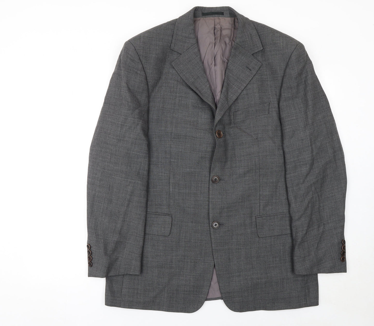 Mens UK Size 40 HUGO BOSS Regular Grey Suit Jacket