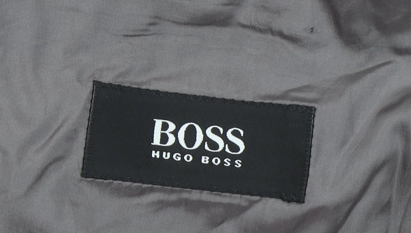 Mens UK Size 40 HUGO BOSS Regular Grey Suit Jacket