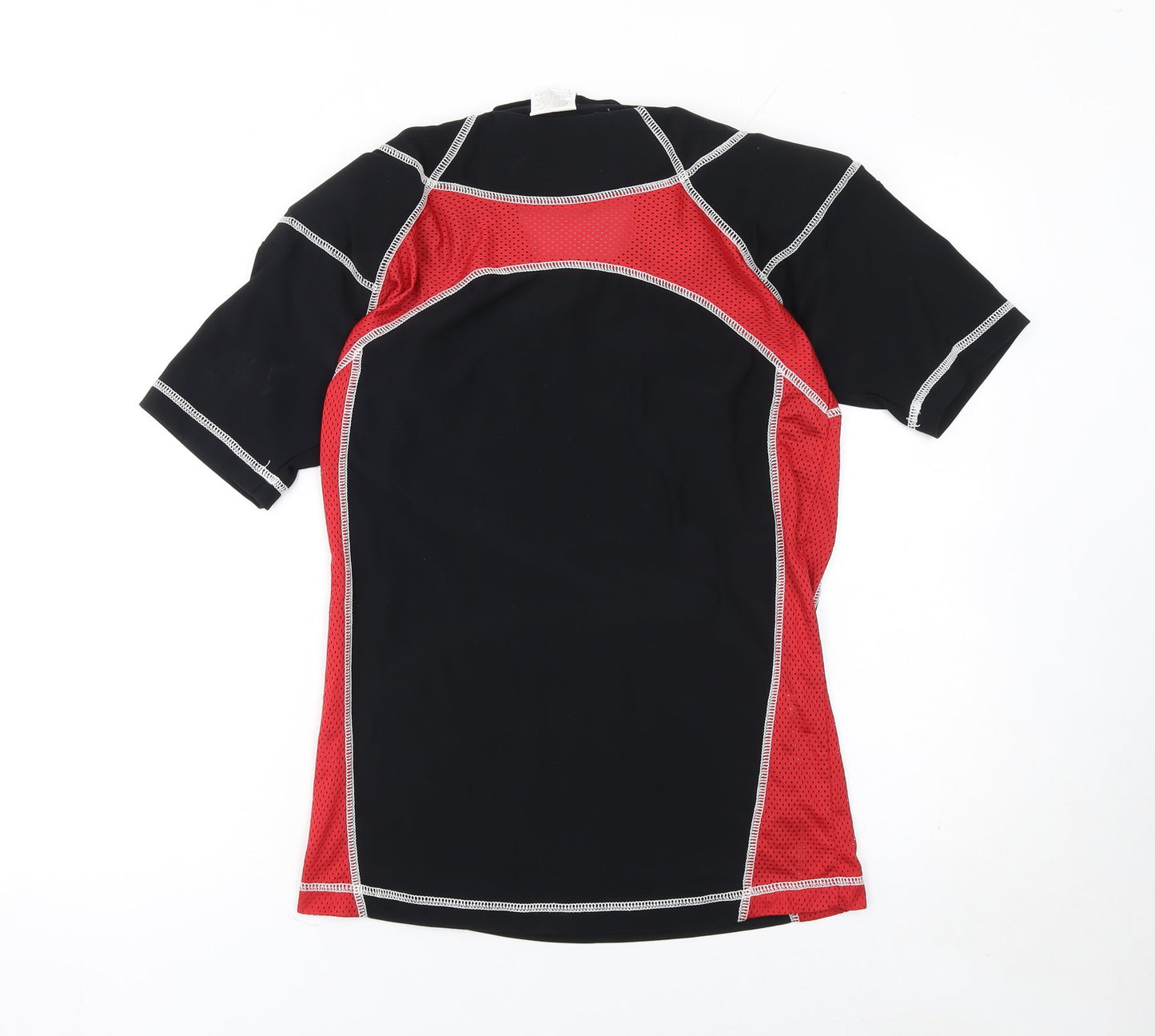 Canterbury Men's Black Red Rugby Compression Top Size S Athletic Fit