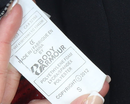 Canterbury Men's Black Red Rugby Compression Top Size S Athletic Fit