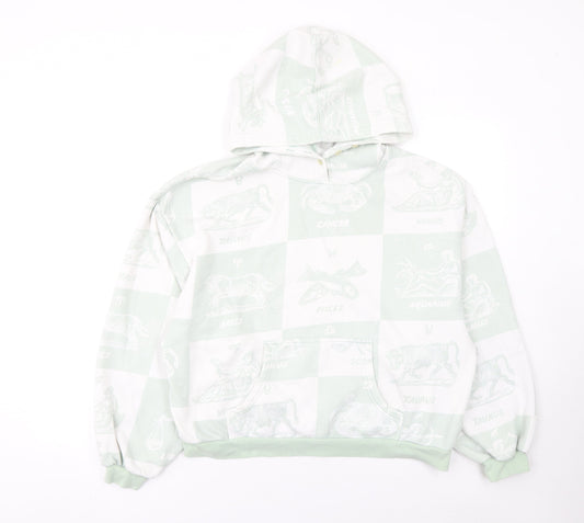 Womens UK Size S From Under Green Pullover Hoodie