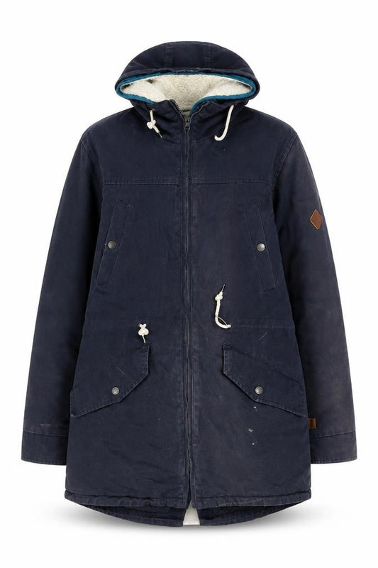 Womens UK Size M Bellfield Blue Parka Coat