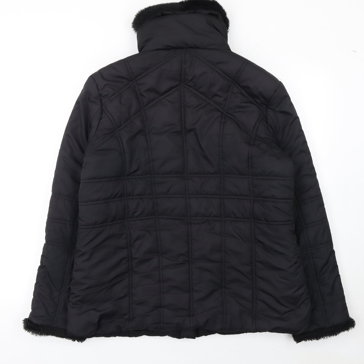 Womens UK Size 16 Dunnes Stores Black Puffer Jacket