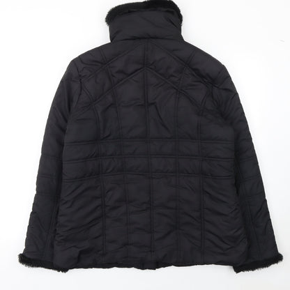 Womens UK Size 16 Dunnes Stores Black Puffer Jacket