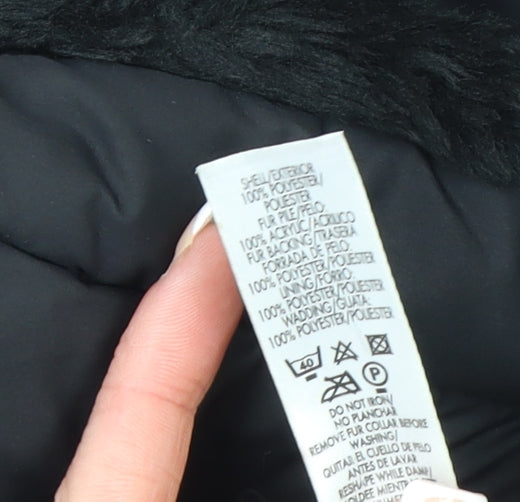 Womens UK Size 16 Dunnes Stores Black Puffer Jacket