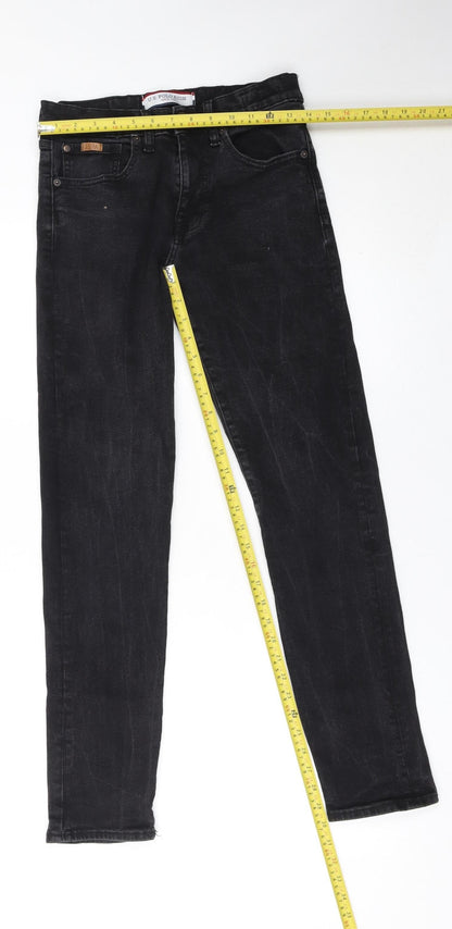 U.S. Polo Assn. Men's Black Slim Fit Jeans 30R Dark Wash Denim