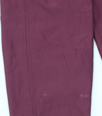 Under Armour Womens Purple Compression Leggings Small HeatGear