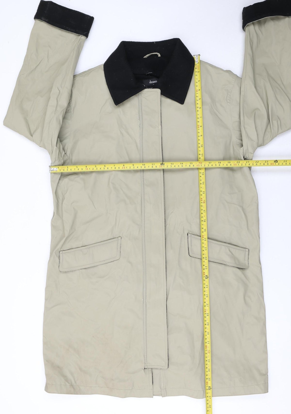 Mens UK Size M Dennis Basso Beige Rain Coat