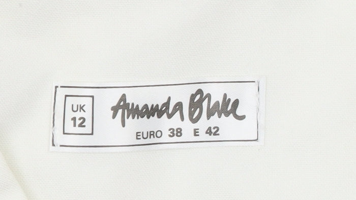 Womens UK Size 12 Amanda Blake Regular Ivory Blazer
