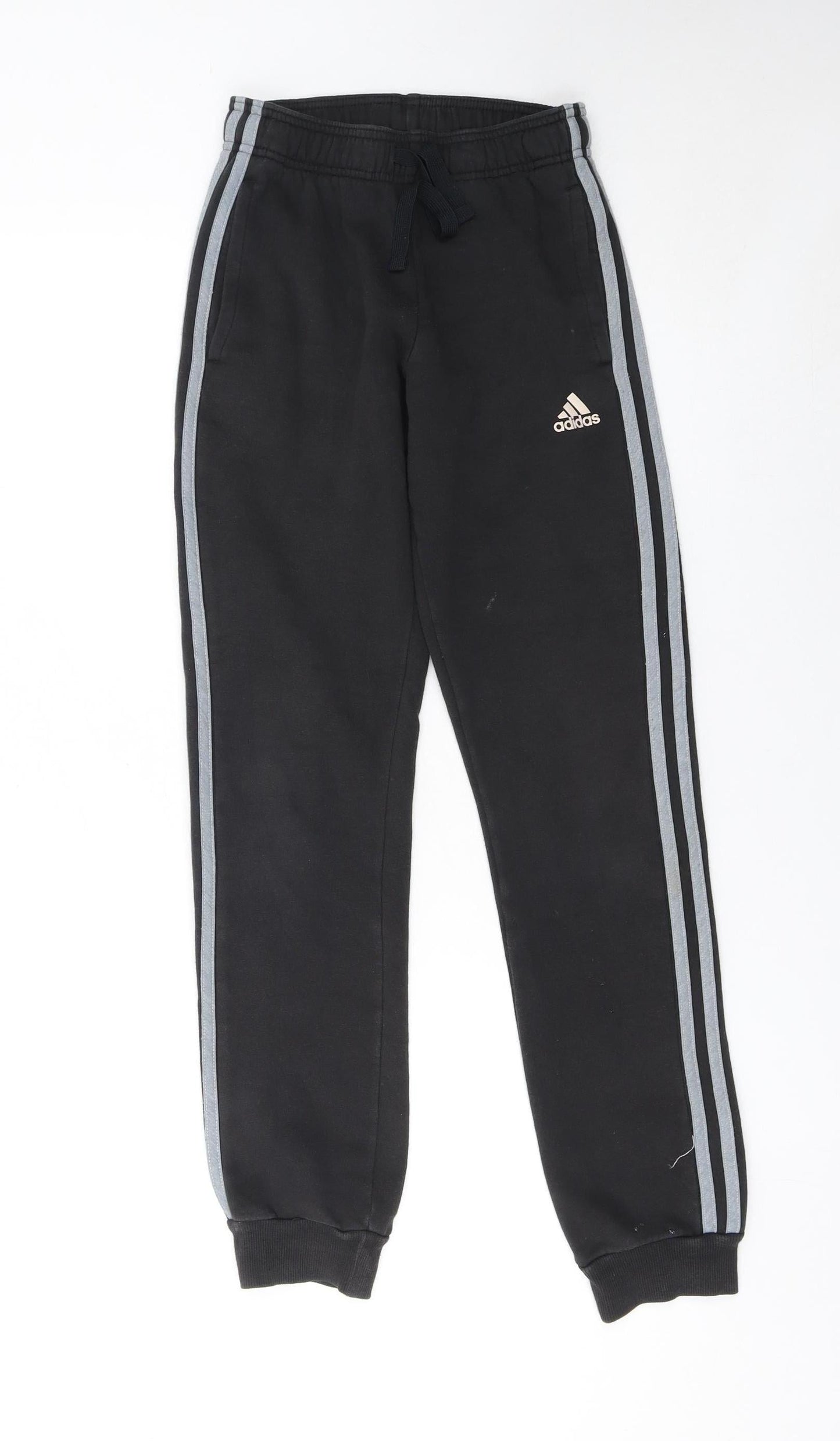 Adidas Men’s Black Jogger Trousers L with Logo Stripes