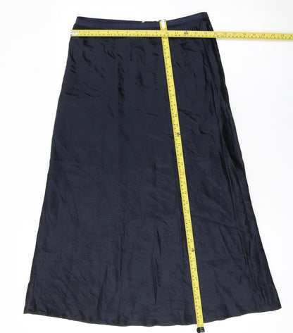 Marks and Spencer Womens Blue A-Line Long Skirt Size 10