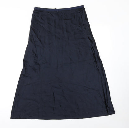 Marks and Spencer Womens Blue A-Line Long Skirt Size 10